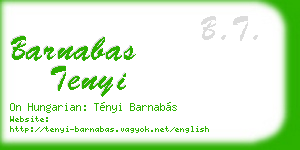 barnabas tenyi business card