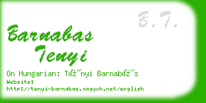 barnabas tenyi business card